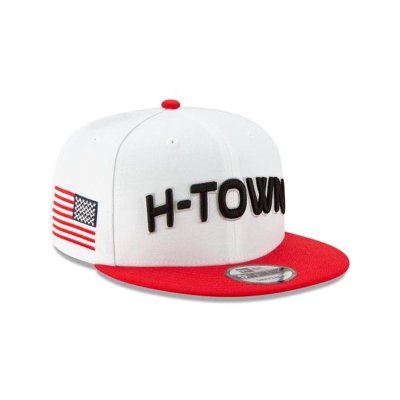 White Houston Rockets Hat - New Era NBA 2019 NBA Authentics City Series 9FIFTY Snapback Caps USA6392847